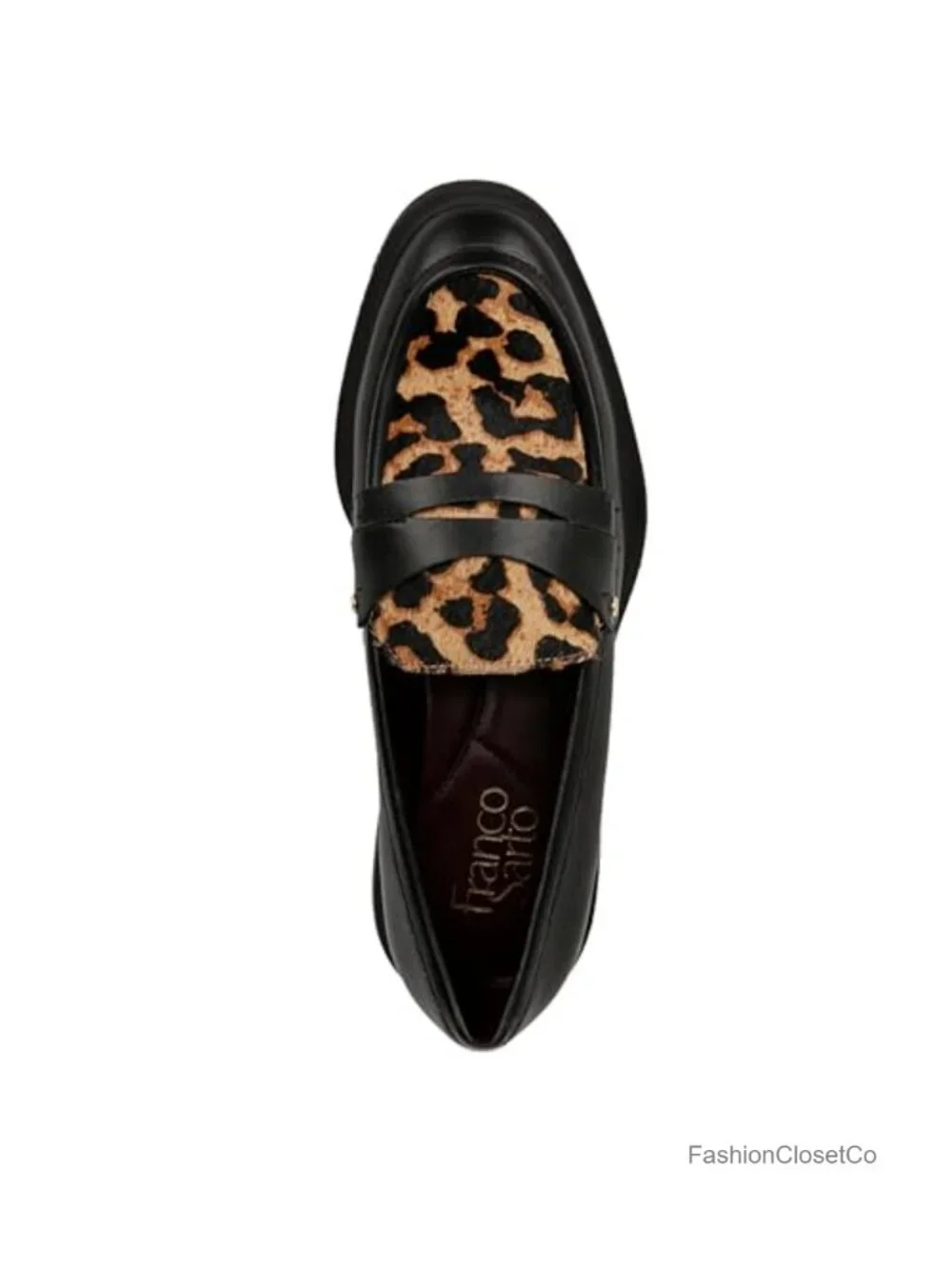 Franco Sarto Edith Women's Casual Loafer Penny Strap Slip On Block Heel